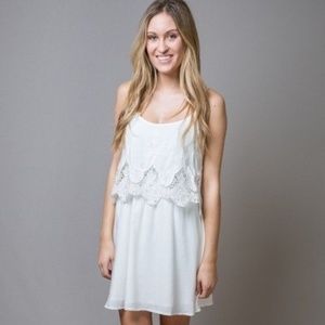 Oh My Scallops Lace Dress